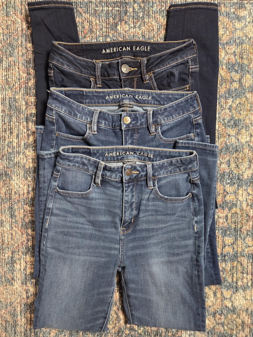3 Pairs - American Eagle Size 4 Short Jeggings
